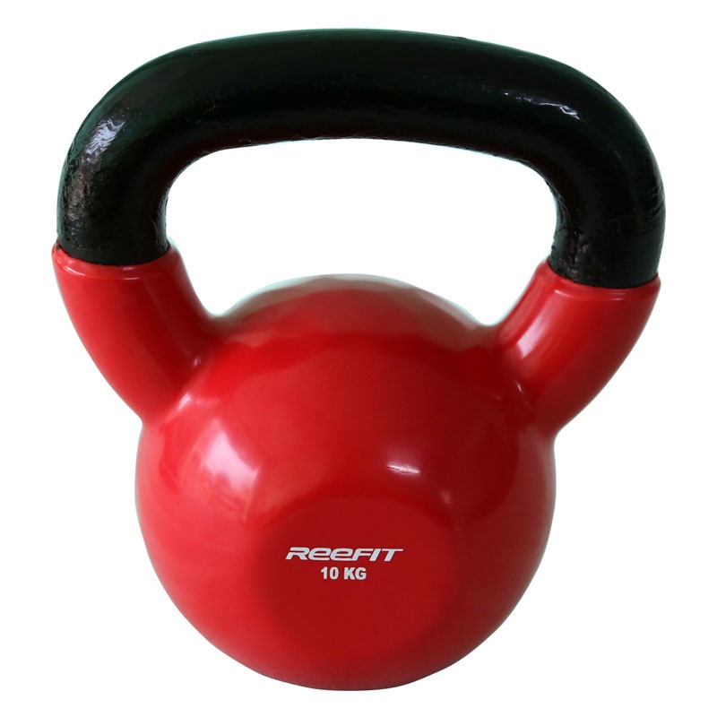 Tạ bình vôi tạ quai xách tạ ấm bọc cao su cao cấp 10kg Reefit Sport