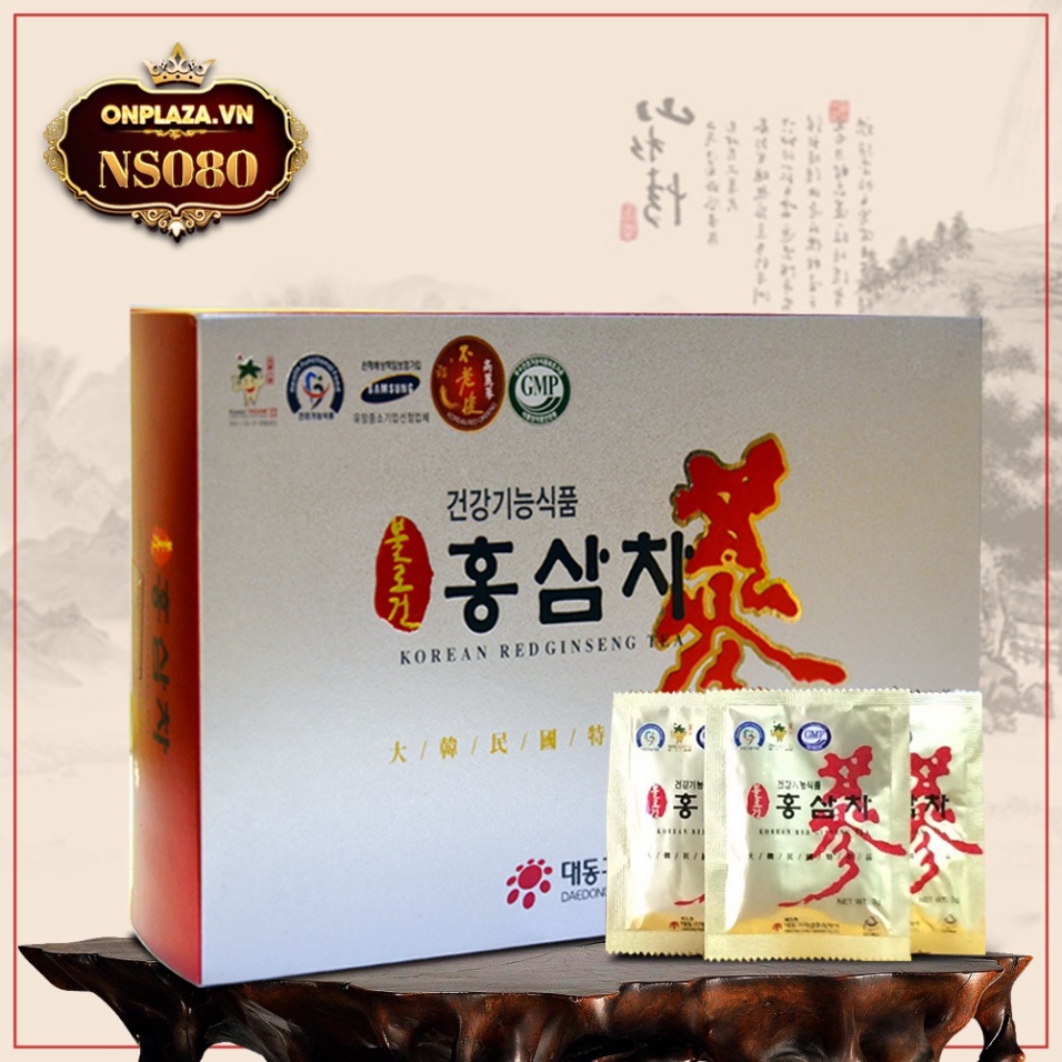 [GIẢM GIÁ SỐC] Trà hồng sâm Daedong Hàn Quốc loại 100 gói NS080