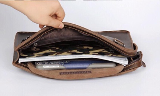 CLUTCH DA BÒ CAO CẤP VỪA A4