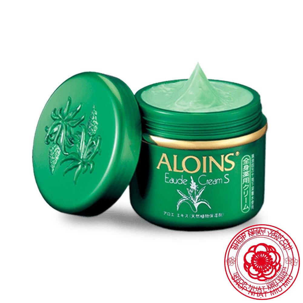 Kem xanh lô hội aloins, Kem dưỡng trắng da Aloins Eaude Cream S tím 185g 210g to Nhật