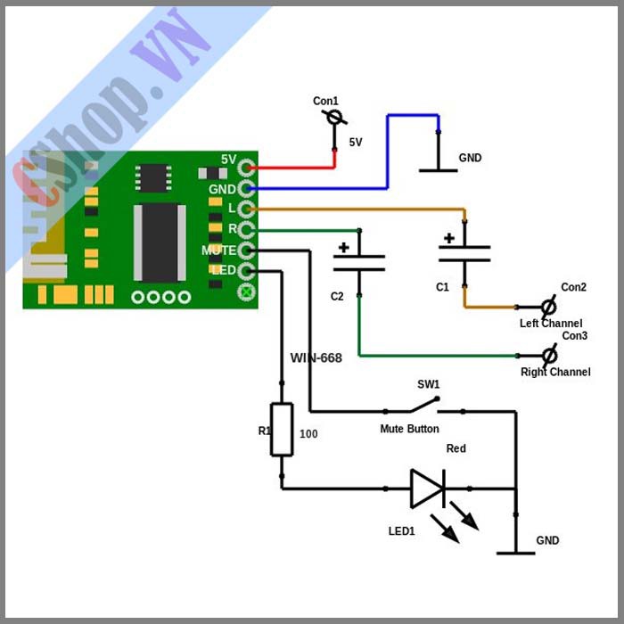 Mạch thu phát âm thanh Bluetooth 4.0 5V | BigBuy360 - bigbuy360.vn