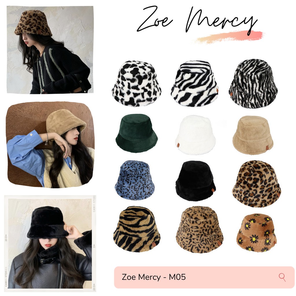 [Sẵn]Mũ Nón Bucket Lông Mịn Phong Cách Ulzzang (M05)