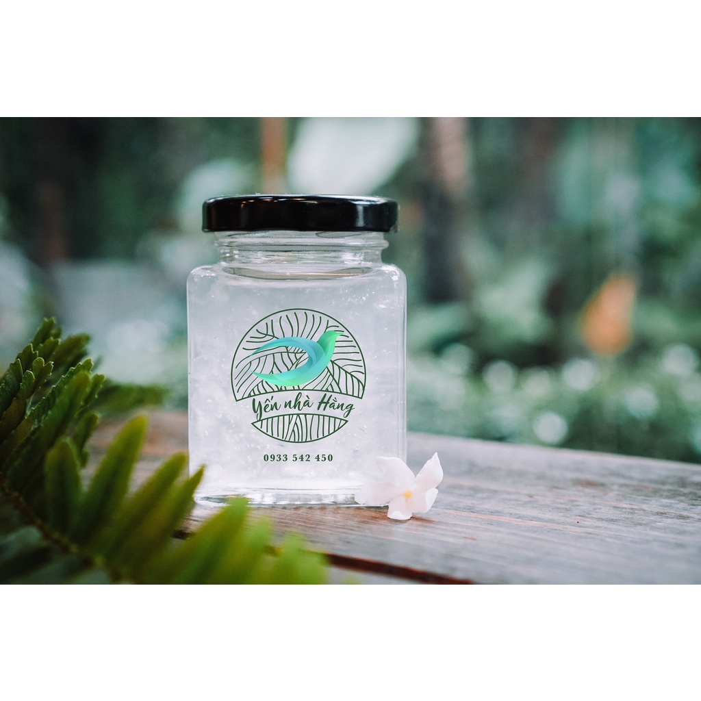 Hũ thủy tinh vuông/ Lọ thủy tinh vuông nắp thiếc đựng gia vị thực phẩm 200ml