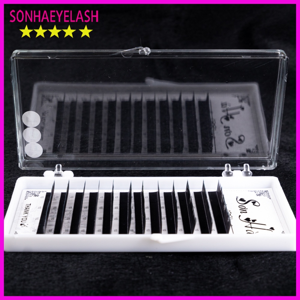 Mi khay độ cong L,  chất silk Hàn, mềm dễ bắt keo, dùng để nối volume, classic, Sơn Hà eyelash chuyên sỉ lẻ dụng cụ mi