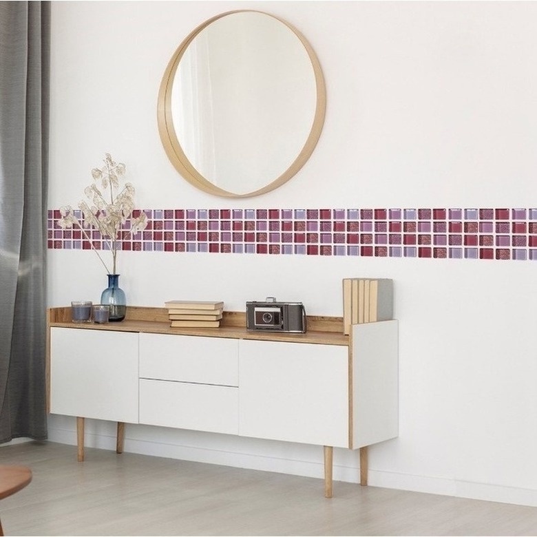 Miếng Dán Tường 3d Chống Thấm Nước Chống Dầu 12 Màu
