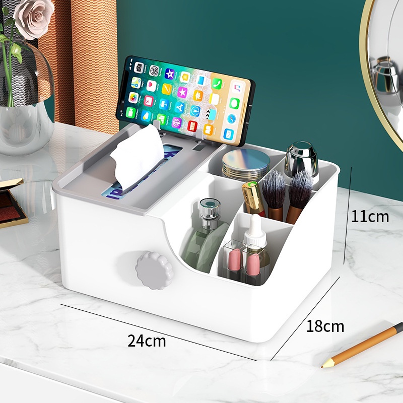 Hộp Đựng Khăn Giấy Đa Năng Dạng Xoay Tiện Dụng Cho Gia Đình