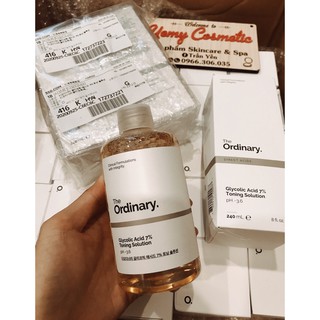 [The Ordinary]Toner tẩy da chết Glycolic Acid 7% Toning Solution