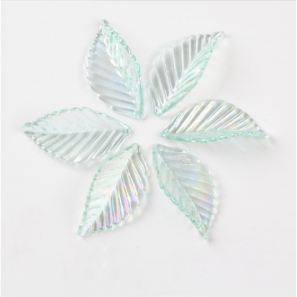 Bộ 20 Chiếc Lá acrylic AB Trong Suốt Dùng Làm Đồ Thủ Công Diy
