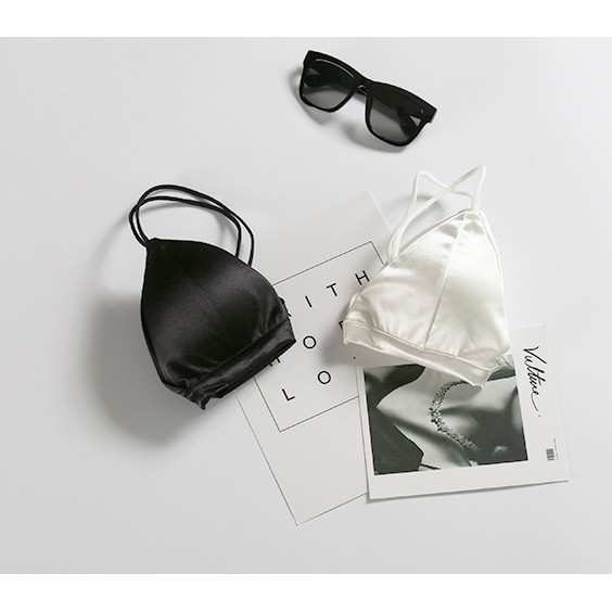 [RẺ VÔ ĐỊCH] Áo bra nữ lụa diện váy áo hở vai nâng ngực không gọng mút mỏng Y46 | BigBuy360 - bigbuy360.vn