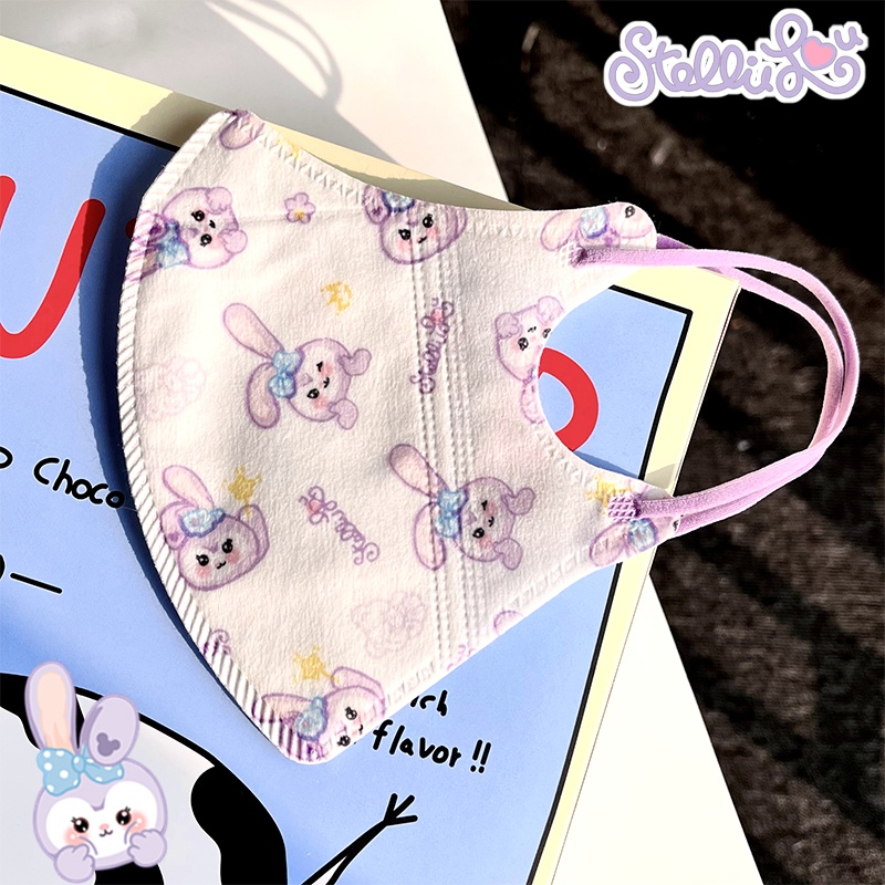 Khẩu Trang In Hoạt Hình Stella Lou 3D Dễ Thương Dành Cho Nữ 3 Lay Sự Bảo Vệ