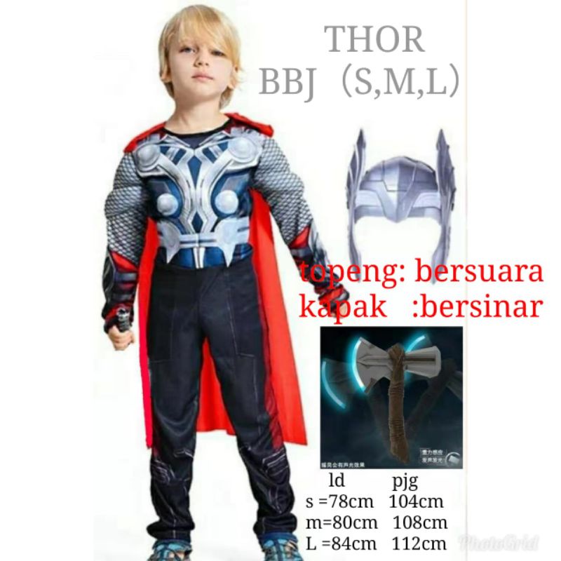 Trang phục hóa trang siêu anh hùng THOR cho bé trai