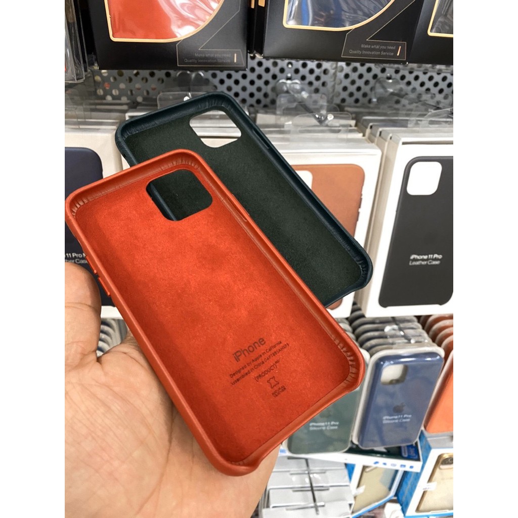 [Mã ELFLASH5 giảm 20K đơn 50K] Ốp lưng da Leather case IPhone 11-IPhone 11 Pro-IPhone 11 Pro Max - Huco Việt Nam