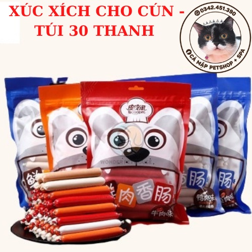 XÚC XÍCH TAOTAOPET CHO CHÓ - TÚI 30 CÂY * 15G