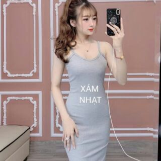 VÁY THUN GÂN 2 DÂY