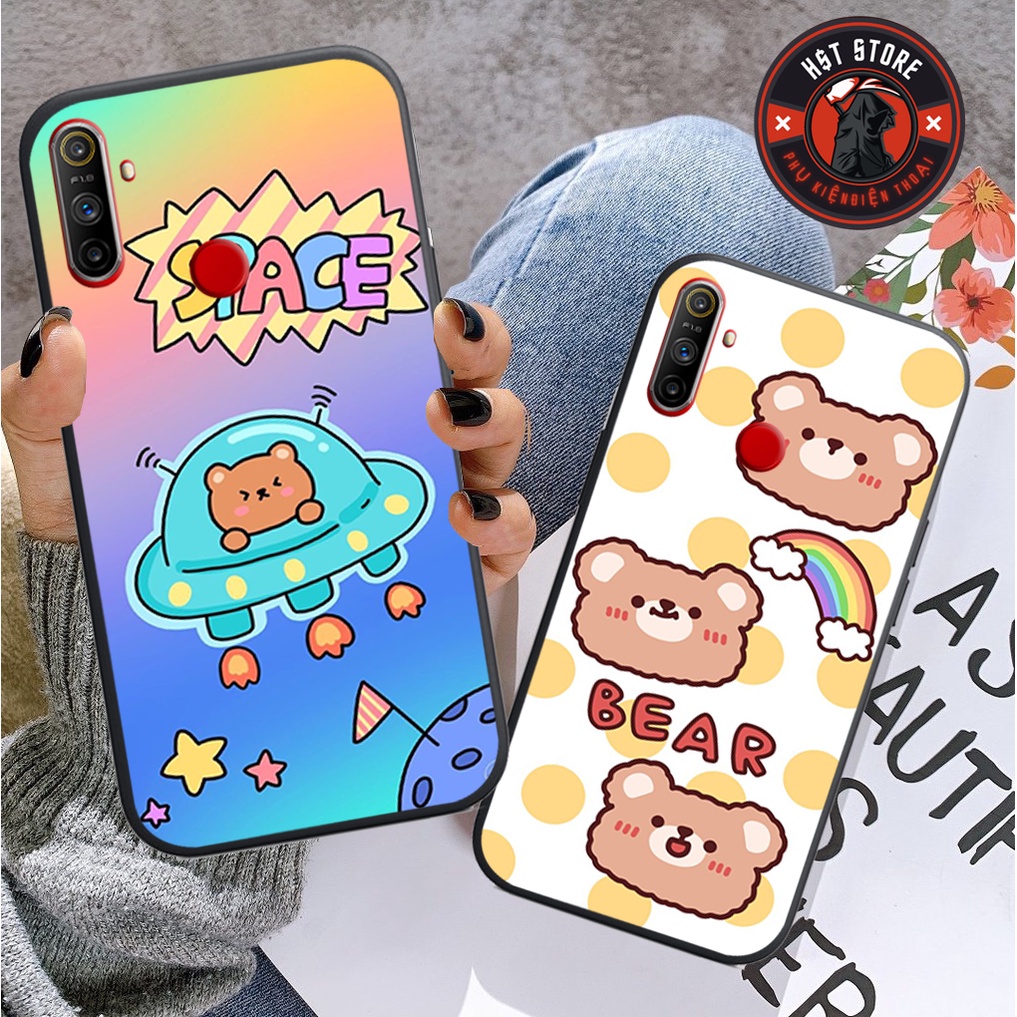Ốp lưng Realme C3 / Realme 5 / Realme 5i - in hình gấu vàng và  bear yumi siêu đáng yêu , dễ thương , cute