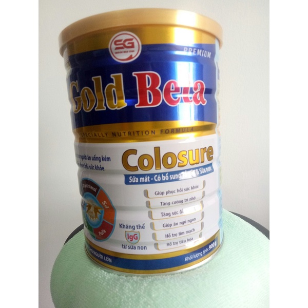 Sữa bột Gold Beta Colosure 900g - Dinh dưỡng cho người cao tuổi, người bệnh, người ăn uống kém