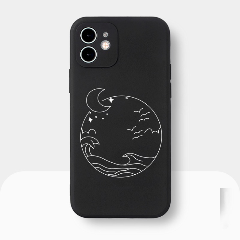 Ốp lưng iphone BẢO VỆ CAMERA cho iphone 7+/8 plus, X, XSMAX, 11, 12, 12, 13 PROMAX MẠT TRĂNG, MẶT TRỜI