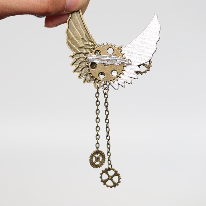Ghim Cài Áo Hình Bánh Răng Phong Cách Steampunk Cho Nam Và Nữ