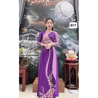 (A318-765)Áo dài in 3D mẫu mới sang trọng 2024 - Áo Dài Đan Linh
