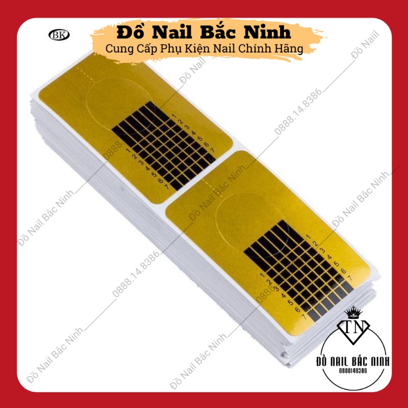Khuôn Giấy Nối Móng Làm Nail , Cuộn Giấy Đắp Gel 500 Miếng