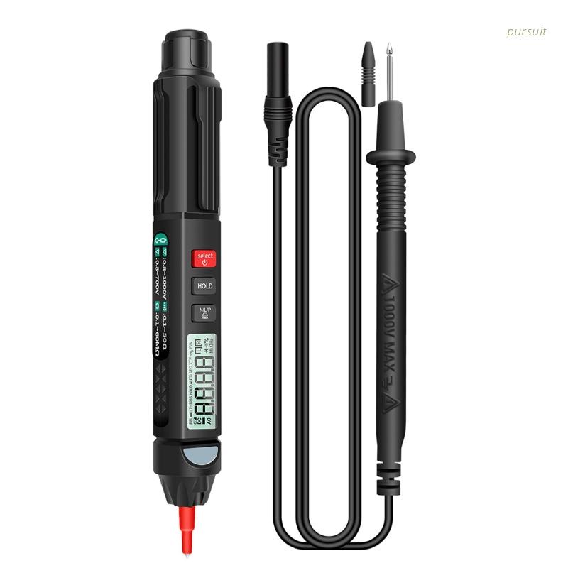 Bút vạn năng kế mini A3007 đếm 6000 có kiểm tra điện áp ohm AC/DC nhiệt độ không tiếp xúc chuyên dụng