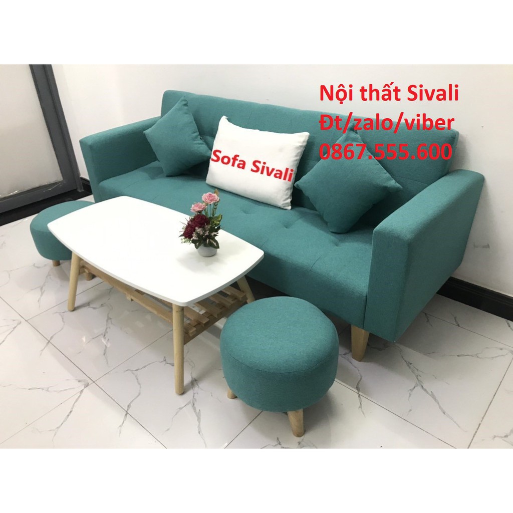 Bộ ghế dài sofa bed tay vịn phòng khách sopha sivali salon