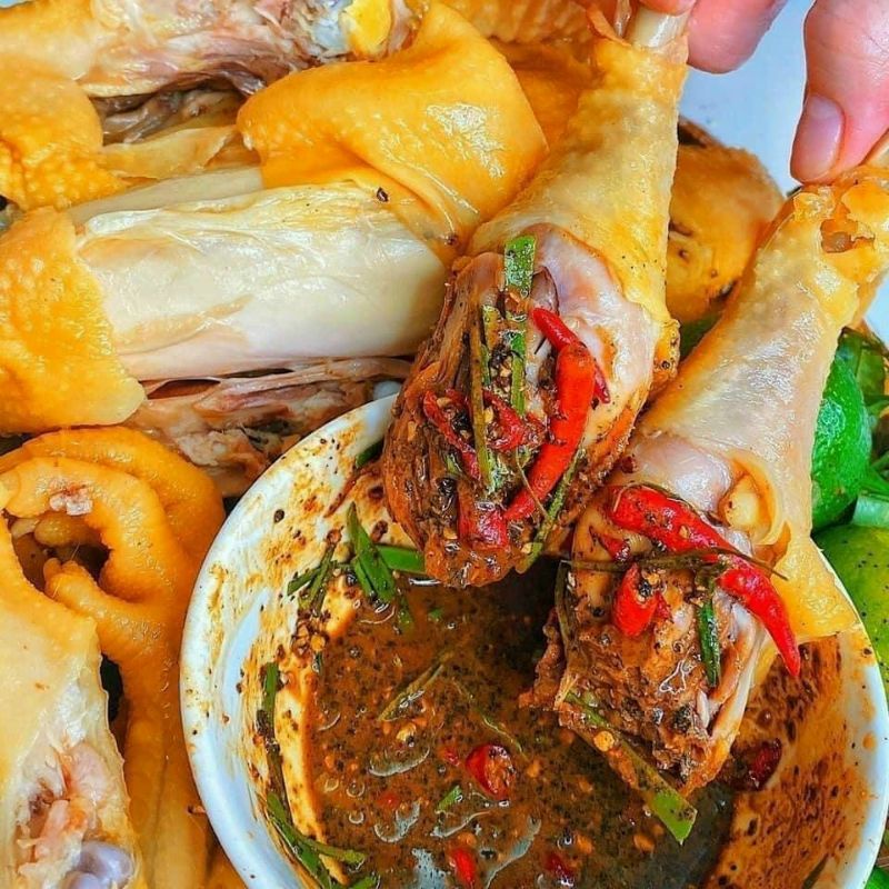 Gà ủ muối hoa tiêu hình chụp thật.Dai giòn ăn cực ngon