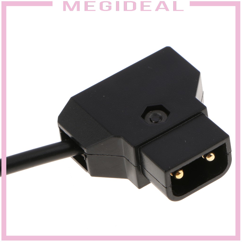 [MEGIDEAL] Dtap D-Tap Straight Power Cable for Blackmagic Pocket Cinema Camera 4K Black