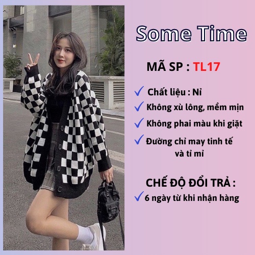 [SIU HOT] ÁO KHOÁC CARDIGAN HỌA TIẾT CARO, FORM ÁO RỘNG VẢI NỈ DÀY MỀM MẠI (có sẵn+đủ size) | BigBuy360 - bigbuy360.vn