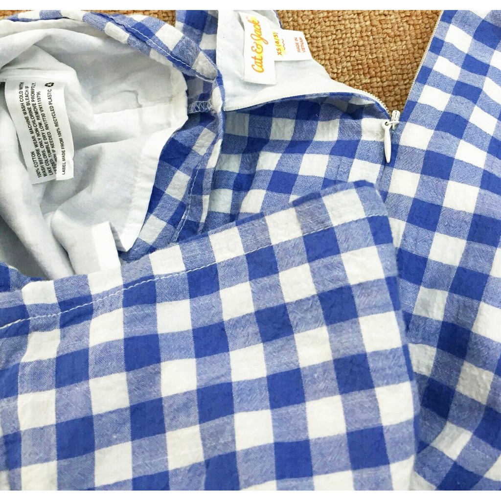 Đầm bé gái Cat&Jack kẻ Gingham