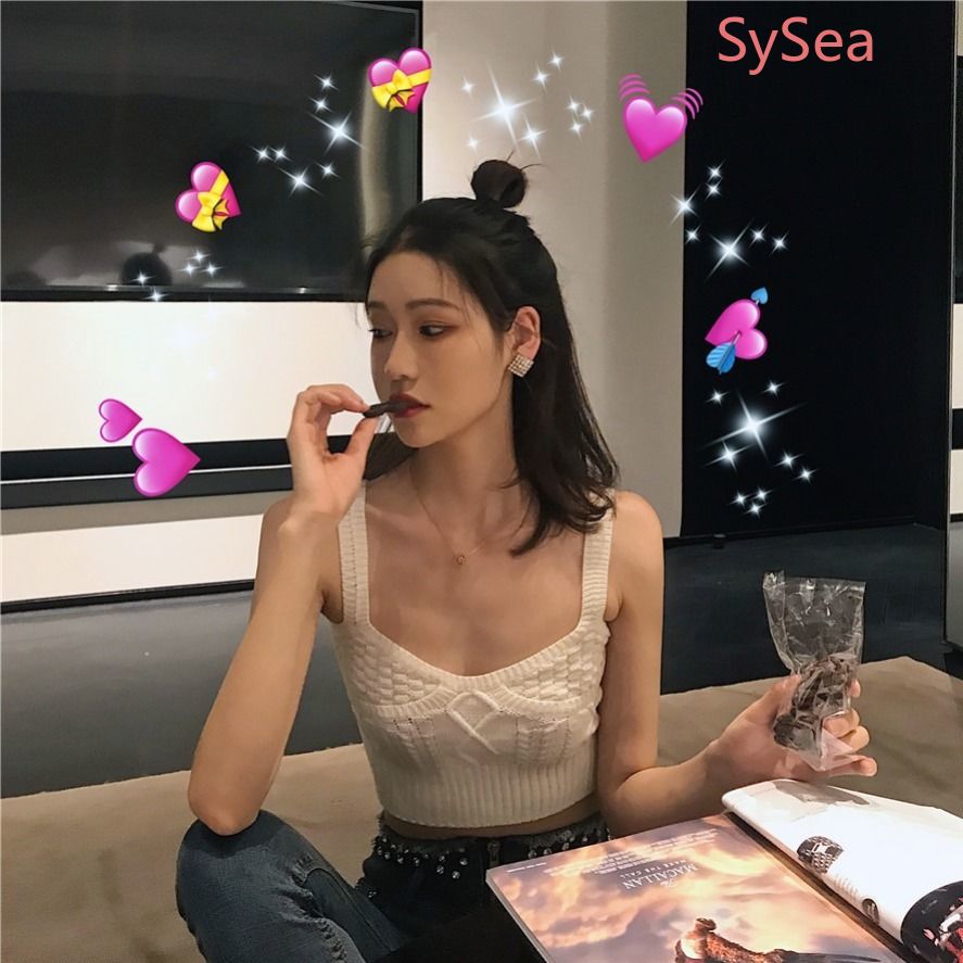 Áo Hai Dây Dệt Kim Thời Trang Mùa Hè Dành Cho Nữ