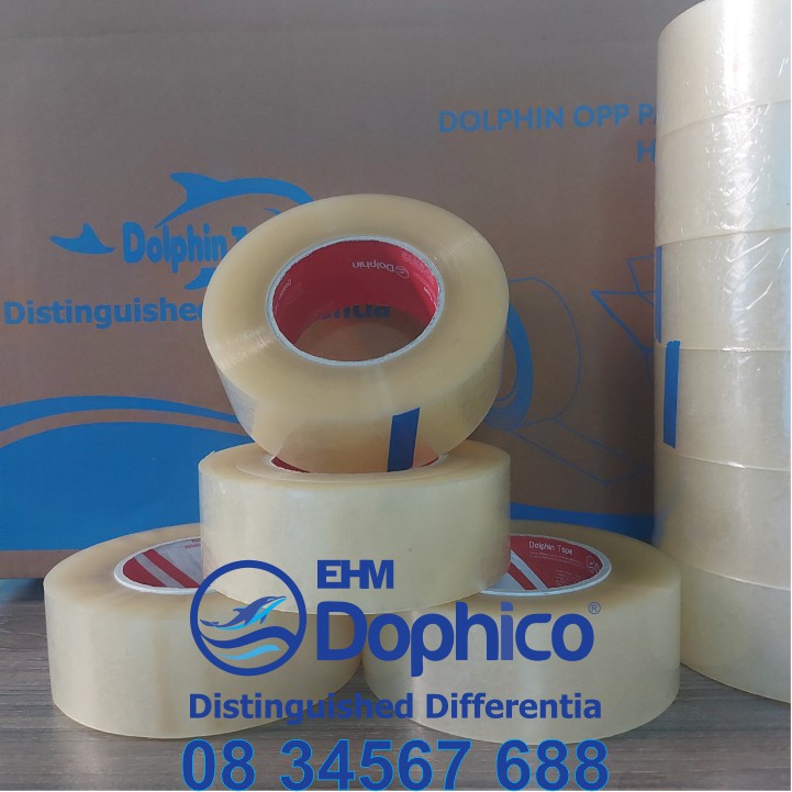 Băng dính trong 0,5kg/cuộn – Lõi giấy siêu mỏng 2,5mm  và nhẹ - Chuyên dùng đóng hàng hóa, thùng carton