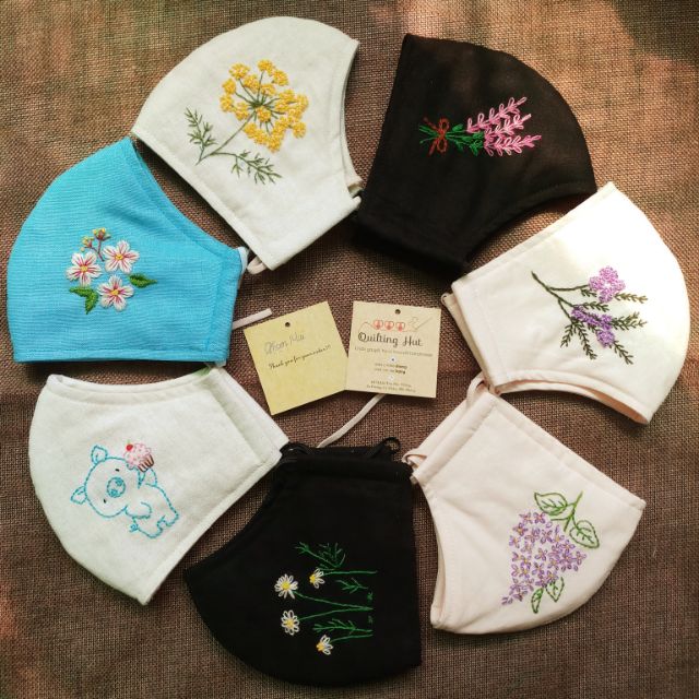 Khẩu trang thêu handmade | BigBuy360 - bigbuy360.vn