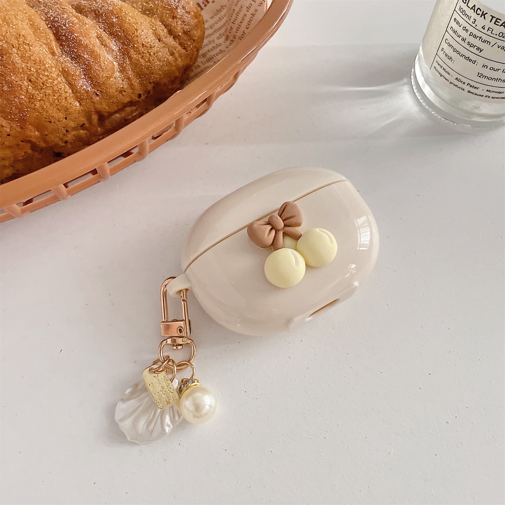 Vỏ Bảo Vệ Hộp Sạc Tai Nghe Bluetooth Không Dây Realme Buds Air3 Bằng TPU Mềm Hình Bướm/Trái Tim DIY