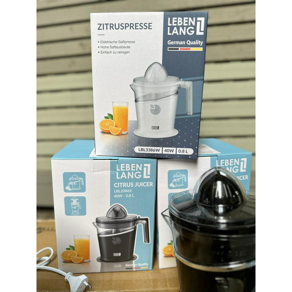Máy vắt cam Lebenlang LBL3386 dung tích 800ml công suất 40W hàng chính hãng bảo hành 24 tháng