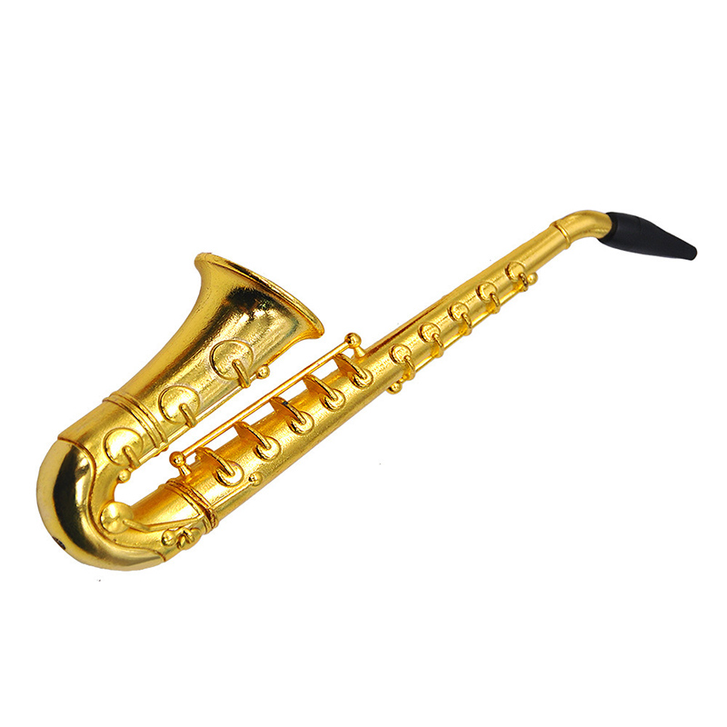 Tẩu Thuốc Lá Bằng Kim Loại Hình Kèn Saxophone