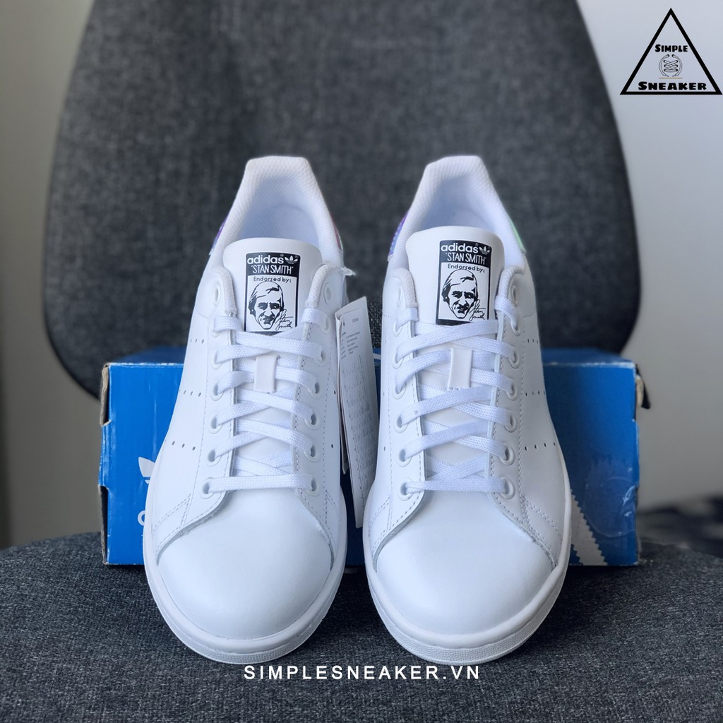 Giày Stan Smith Hologram FREESHIPAdidas Stan Smith Gót Hologram Chính Hãng - Giày Nữ Adidas Chuẩn Auth [ AQ6272]