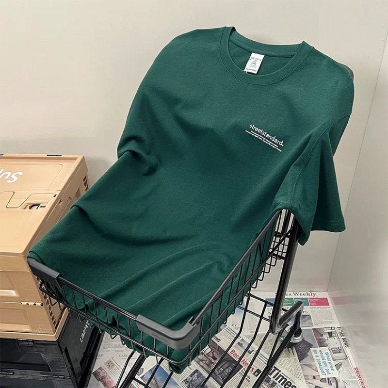 Áo phông 3158, áo thun tay lỡ form rộng chất cotton studio1996 in chữ street