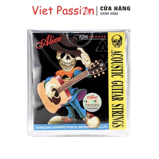 Dây đàn guitar acoustic Alice A206 dây sắt size 11 SL