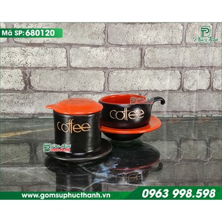 Phin sứ pha cafe bằng gốm sứ Bát Tràng