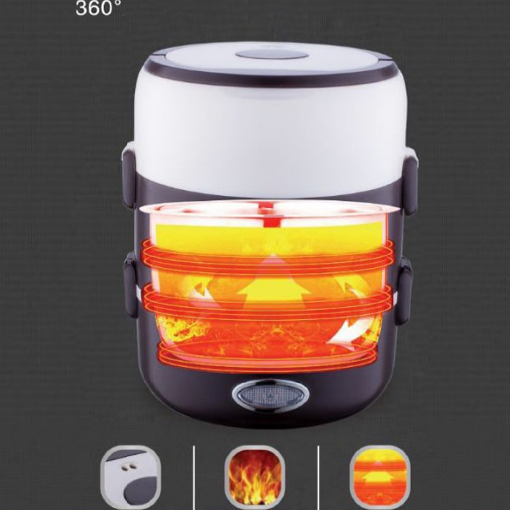 Hộp Cơm điện 3 Tầng Inox - Cặp Lồng Cơm 3 Tầng Star Cao Cấp | BigBuy360 - bigbuy360.vn