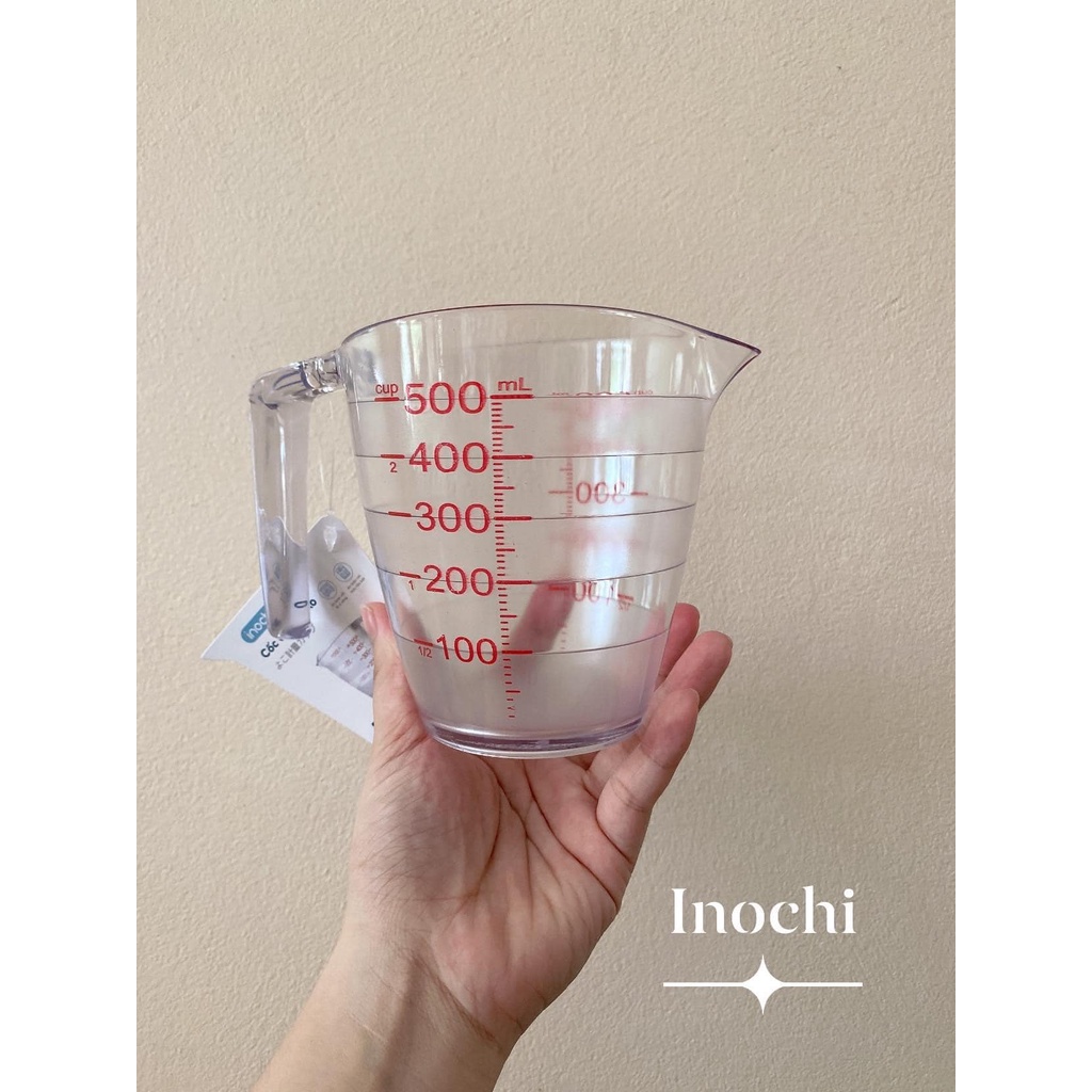 Cốc đong ml inochi yoko nhựa định lượng 200ml dung dịch chia vạch dụng cụ đo lường nhà bếp thông minh