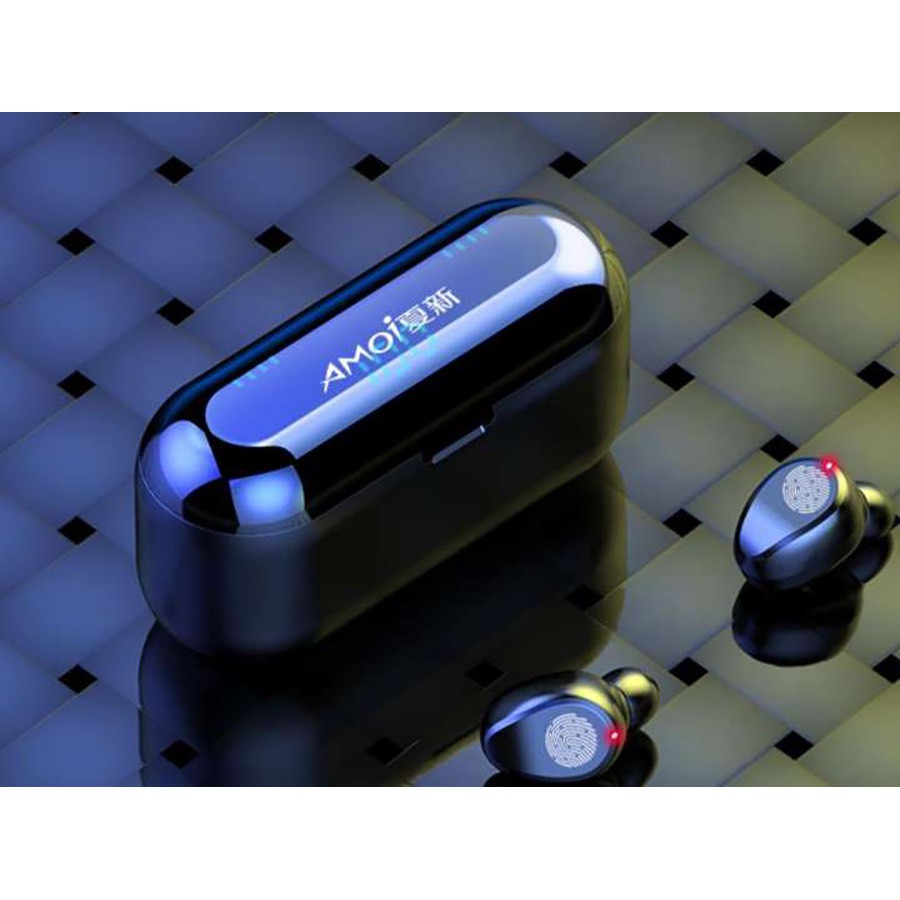 Tai nghe Bluetooth TWS AMOI F9 Phiên bản Quốc tế True Wireless không dây nút cảm ứng kháng nước,chống ồn