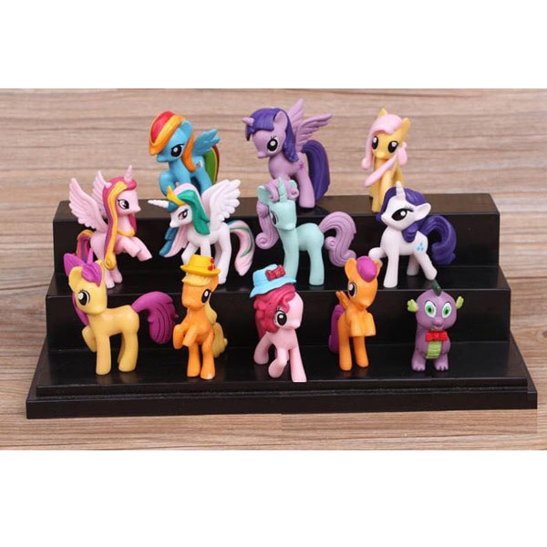 Ngựa pony loại to 12 con tặng 01 cá tập viết(ảnh thật)