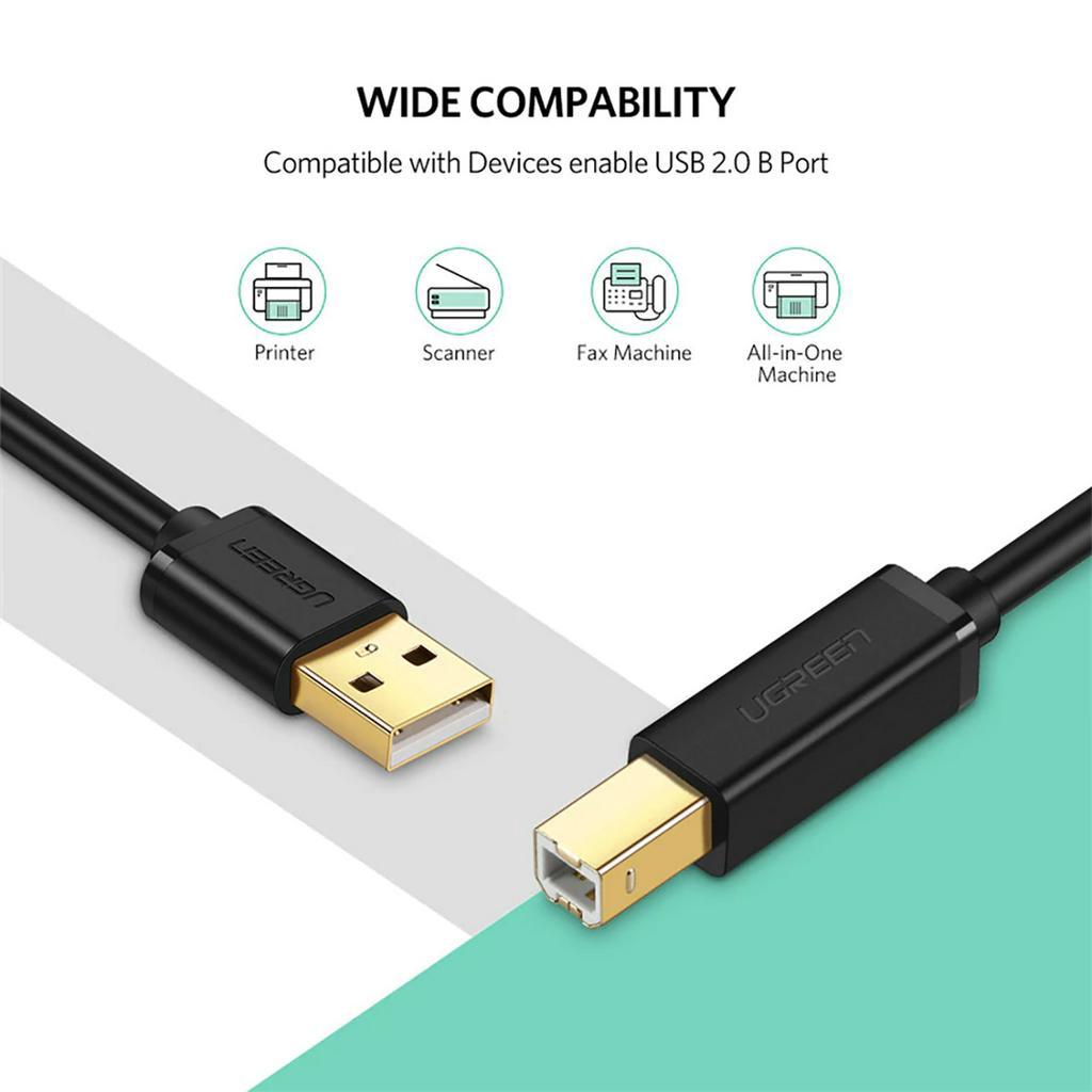 Cáp USB Máy In Dài 10M, 15M UGreen US122 Chính Hãng - Chipset cao cấp