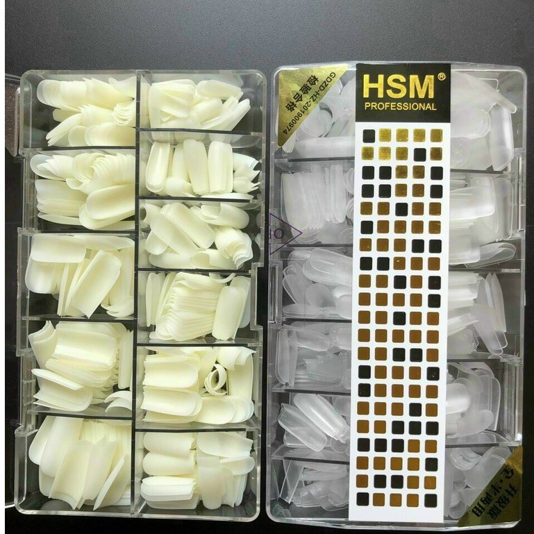 Móng úp nhám HSM các phom : thang , vuông , nhọn dài , nhon bầu