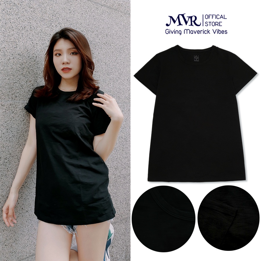 120kg Áo thun mát nam nữ trơn cotton ải xướt xượt Nhật unisex màu trắng gạo đen mặc hè thoải mái co dãn 4 chiều