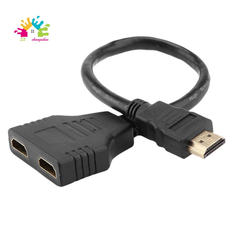 Cáp Chia Cổng Hdmi Sang Đầu Cái Hỗ Trợ 480p 720p, 1080i, 1080p