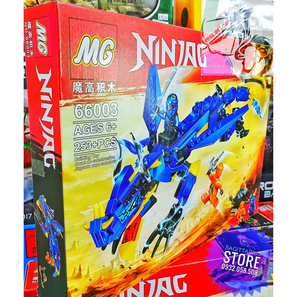 LEGO Lắp Ráp Rồng Bay NinjaGo 66003 - Xanh Dương ( 253 Miếng )