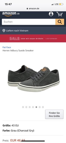 ( sale lỗ) Giày FATFACE auth size 45
